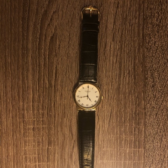 Raymond Weil 30mm gold plated watch.